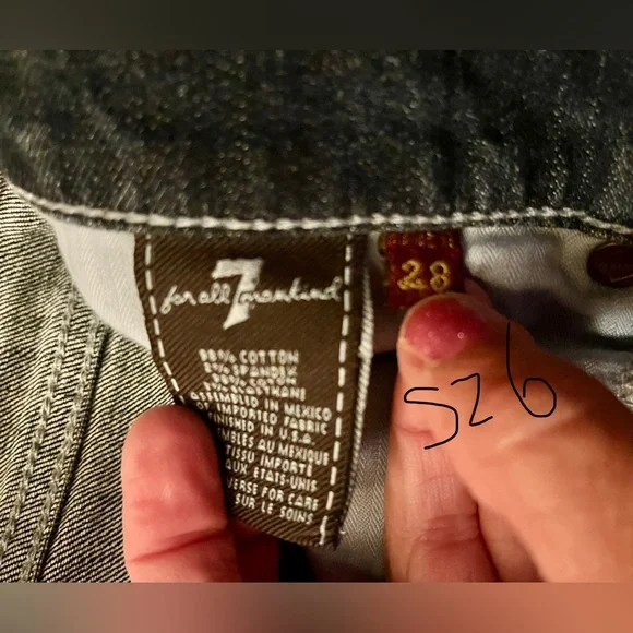 7 for Mankind “Roxanne” Skinny Jeans Sz 28 (6) - Picture 5 of 8